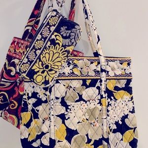 Vera Bradley Bundle 2 purses and 1 wristlet